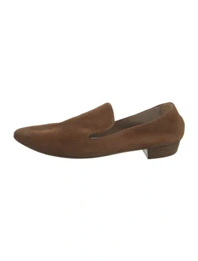Pre-owned Marsèll Suede Loafers In Brown