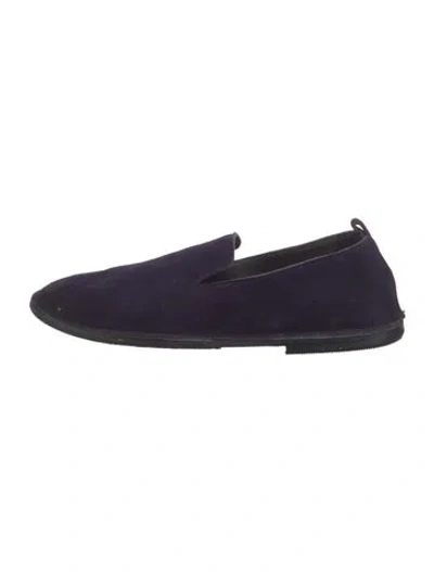 Pre-owned Marsèll Suede Loafers In Purple