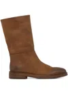 Marsèll Suede Mid-calf Boots In Brown