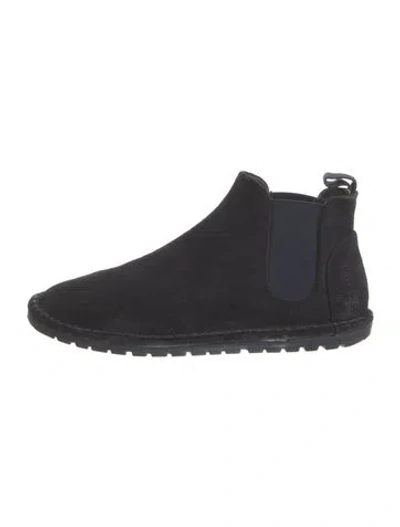 Pre-owned Marsèll Suede Moccasins In Blue