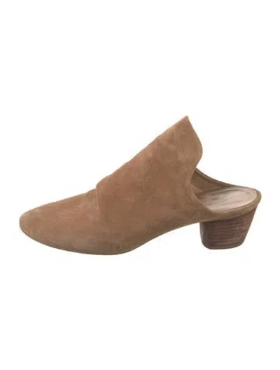 Pre-owned Marsèll Suede Mules In Brown