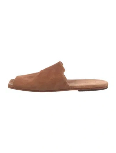 Pre-owned Marsèll Suede Mules In Brown