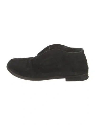 Pre-owned Marsèll Suede Oxfords In Black