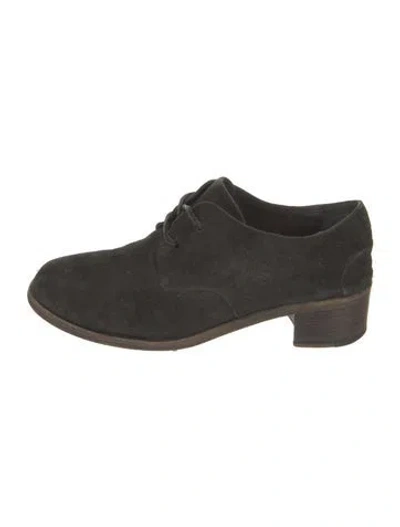 Pre-owned Marsèll Suede Oxfords In Black