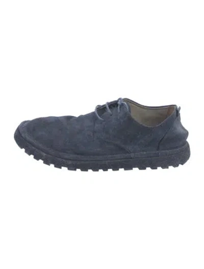Pre-owned Marsèll Suede Oxfords In Blue
