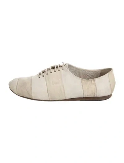 Pre-owned Marsèll Suede Oxfords In Neutrals