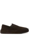 Marsèll Suede Slip-on Loafers In Brown