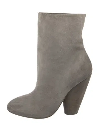 Pre-owned Marsèll Suede Sock Boots In Gray