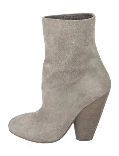 Pre-owned Marsèll Suede Sock Boots In Gray