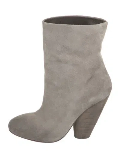Pre-owned Marsèll Suede Sock Boots In Gray