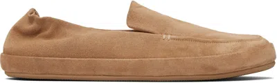 Marsèll Tan Scatopelle Suede Loafers In Brown