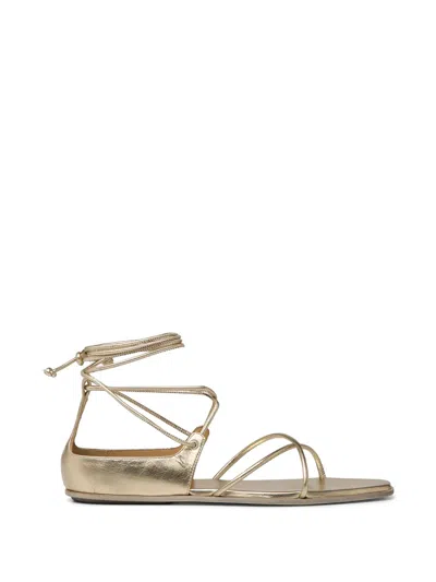 Marsèll Flache Sandalen Mit Schleifenverschluss In Gold