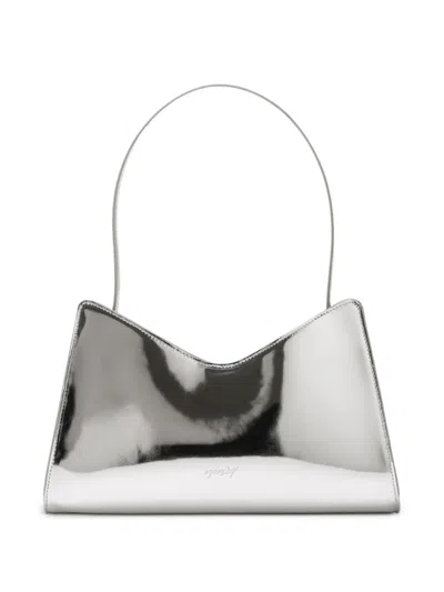 Marsèll Tratto Metallic Shoulder Bag In Silver