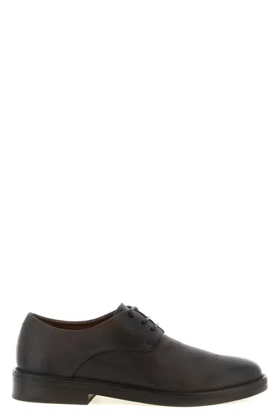 Marsèll Tubetto Derby Shoes Rounded Silhouette Smooth Finish In Black