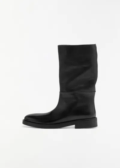 Marsèll Tubetto Leather Boot In Black