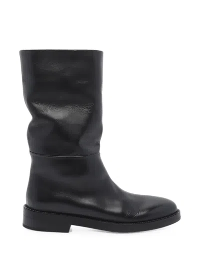 Marsèll Tubetto Leather Boots In Black