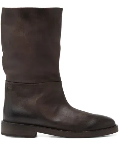 Marsèll Tubetto Round-toe Boots In Black