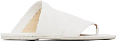 Marsèll White Arsella Sandals In Bianco Optical