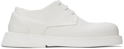 Marsèll White Spalla Derbys In Bianco Optical