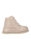 Marsèll Woman Ankle Boots Beige Size 8 Calfskin In Neutral