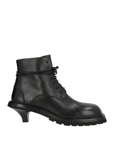 Marsèll Woman Ankle Boots Black Size 11 Leather