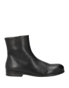 Marsèll Woman Ankle Boots Black Size 7 Calfskin In Black