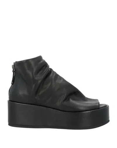 Marsèll Woman Ankle Boots Black Size 8 Calfskin