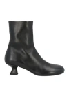 Marsèll Woman Ankle Boots Black Size 8 Calfskin In Black