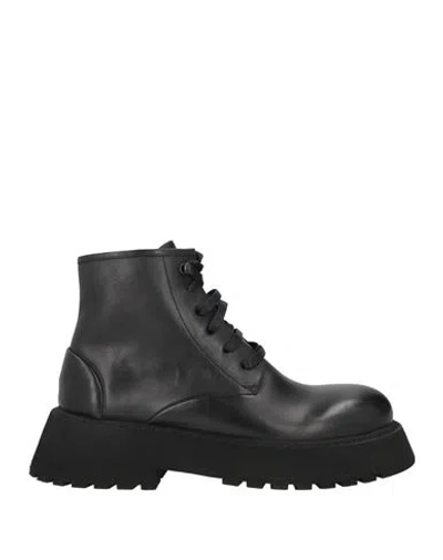 Marsèll Woman Ankle Boots Black Size 8 Calfskin