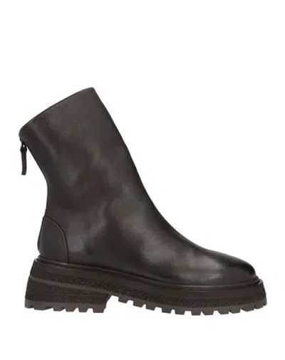 Marsèll Woman Ankle Boots Dark Brown Size 7 Calfskin