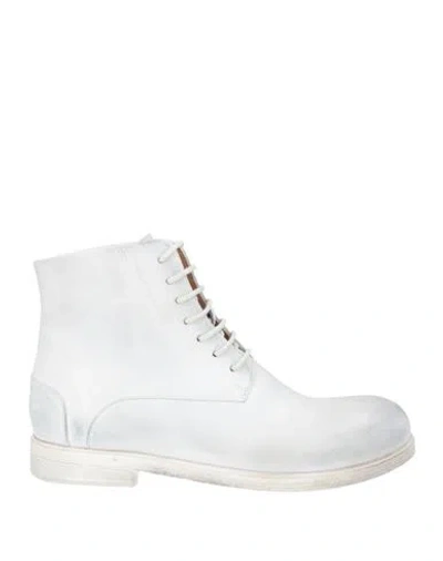 Marsèll Woman Ankle Boots Light Grey Size 7 Leather In Gray