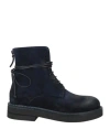 Marsèll Woman Ankle Boots Midnight Blue Size 6 Leather In Blue