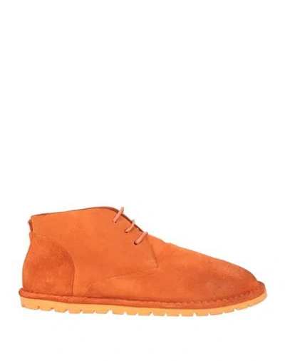 Marsèll Woman Ankle Boots Orange Size 8.5 Calfskin