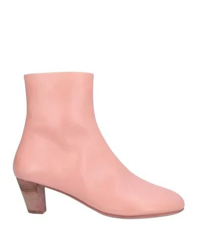 Marsèll Woman Ankle Boots Pink Size 8 Calfskin