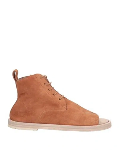 Marsèll Woman Ankle Boots Tan Size 8 Leather In Brown