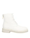 Marsèll Woman Ankle Boots White Size 8 Leather In White