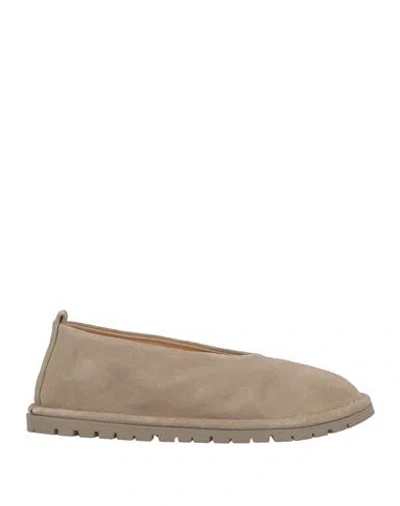 Marsèll Woman Ballet Flats Light Grey Size 5 Calfskin In Neutral