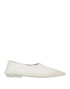 Marsèll Woman Ballet Flats White Size 6 Soft Leather In White