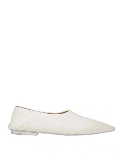 Marsèll Woman Ballet Flats White Size 6 Soft Leather