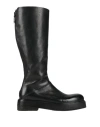 Marsèll Woman Boot Black Size 7.5 Calfskin In Black