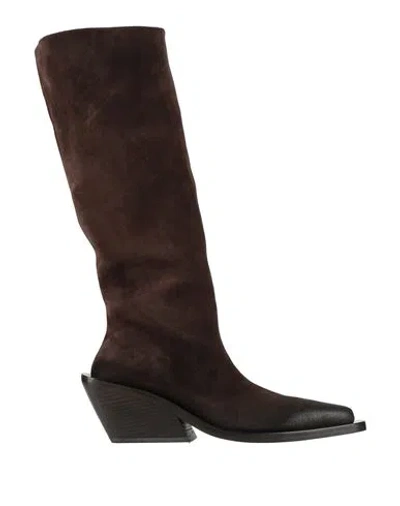 Marsèll Woman Boot Chocolate Brown Size 8.5 Leather