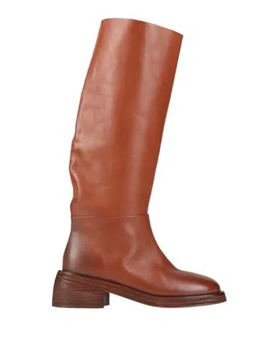 Marsèll Woman Boot Tan Size 9 Calfskin In Brown