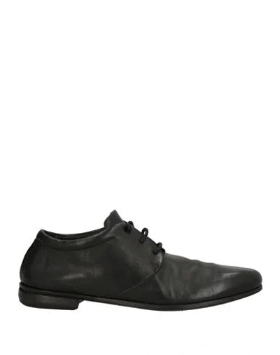 Marsèll Woman Lace-up Shoes Black Size 8 Leather