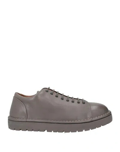 Marsèll Woman Lace-up Shoes Grey Size 7.5 Calfskin In Gray