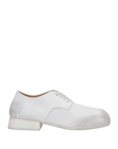 Marsèll Woman Lace-up Shoes Off White Size 5 Leather