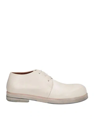 Marsèll Woman Lace-up Shoes Off White Size 8 Leather