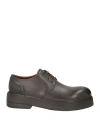 Marsèll Woman Lace-up Shoes Taupe Size 7 Calfskin In Grey