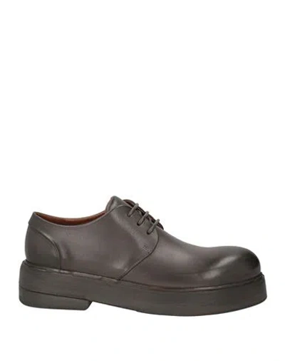 Marsèll Woman Lace-up Shoes Taupe Size 7 Calfskin In Grey