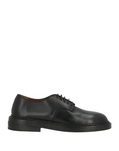 Marsèll Woman Lace-up Shoes Black Size 5.5 Leather