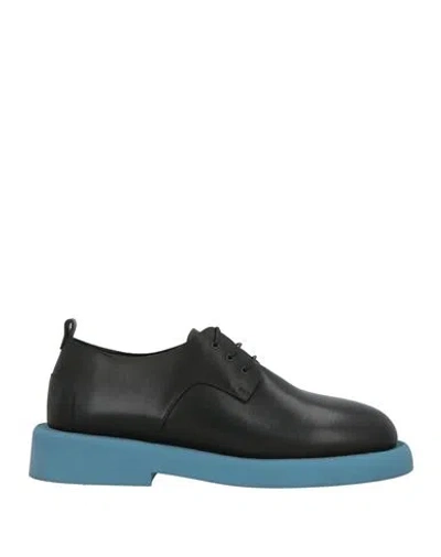 Marsèll Woman Lace-up Shoes Black Size 8.5 Calfskin In Multi